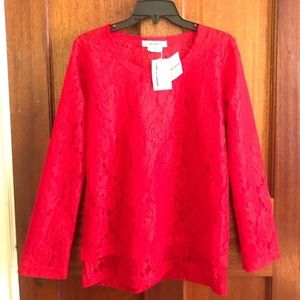 Comme des Garçon Lace Red Shirt